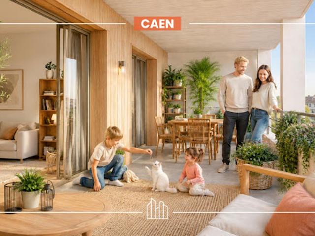 Appartement Caen 4 pièces RÉSIDENCE MAËLLE PROX GARE SNCF
