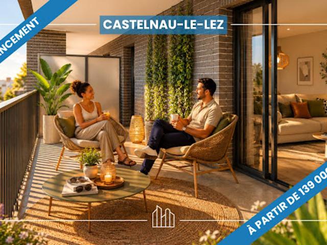 Appartement Castelnau le Lez 2 pièces RÉSIDENCE LILAS PROX COMMERCES