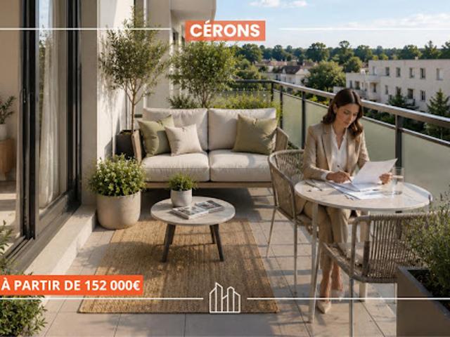 Appartement Cérons 2 pièces RÉSIDENCE AVA BERGES DE LA GARONNE