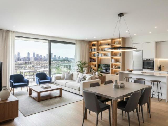 Appartement cinq pièces de 104m², deux terrasses et balcon, avec parkings – Cœur de la Cité Jardin, Le Plessis Robinson
