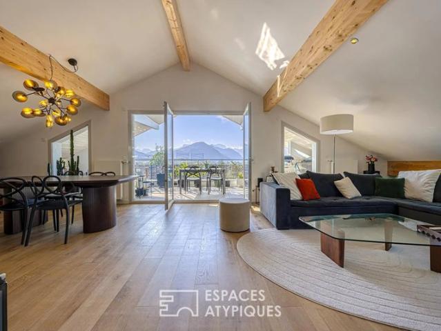 Appartement comtemporain avec terrasse et vue