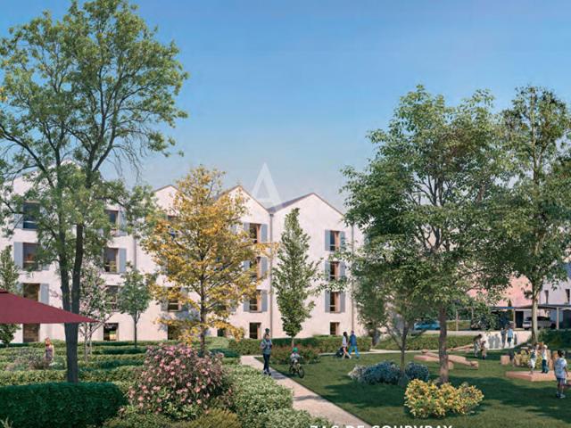 Appartement Coupvray F3 NEUF bâtiment passif AVEC JARDIN, TERRASSE & 2 PARKINGS COUVERTS Livraison prévue fin 2026