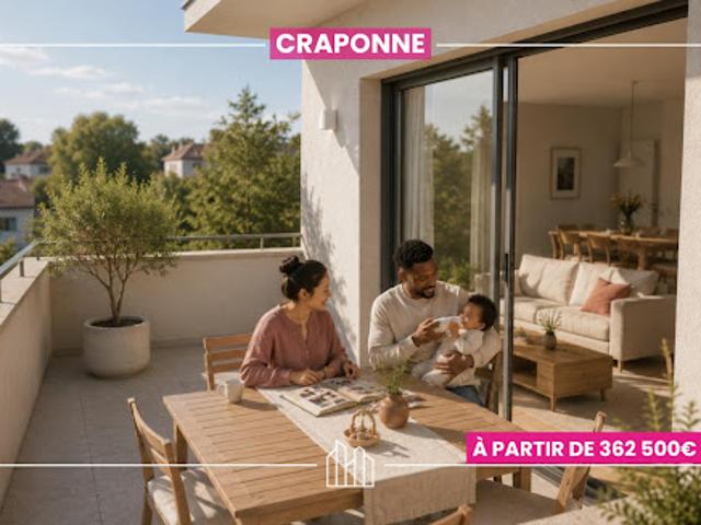 Appartement Craponne 3 pièces RÉSIDENCE JULIO PROCHE COMMERCES