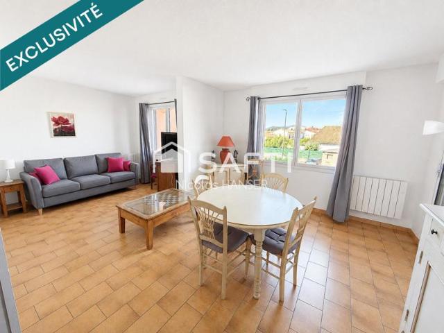 Appartement dans une résidence calme et sécurisée avec place de parking et garage