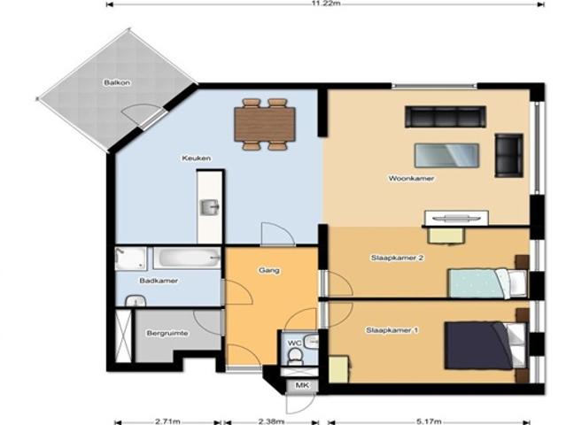 Appartement Dag Hammarskjoldhof in Almere
