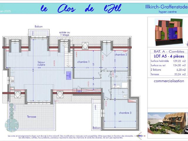 Appartement de 4 pièces de luxe en vente à Illkirch Graffenstaden, Grand Est