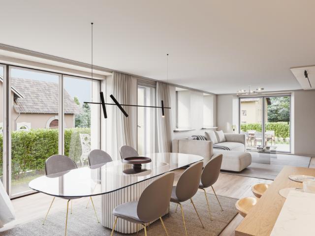 Appartement de 4,5 pièces en rez de jardin