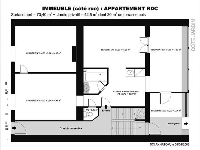 Appartement de 73m2 à louer sur Nancy