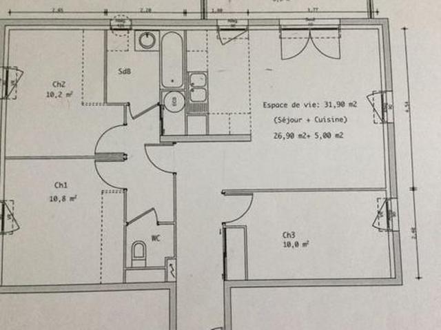 Appartement de 73m2 à louer sur Saint Maximin