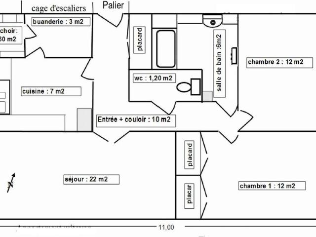Appartement de 75m2 à louer sur Sète