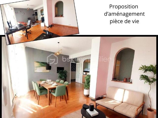 Appartement 4 pièces de 87 m² avec balcon, cave et garage Saint Jean de la Ruelle limite Saran