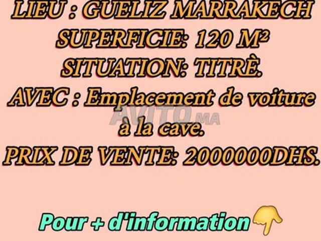 Appartement de 120 m² a gueliz en vente
