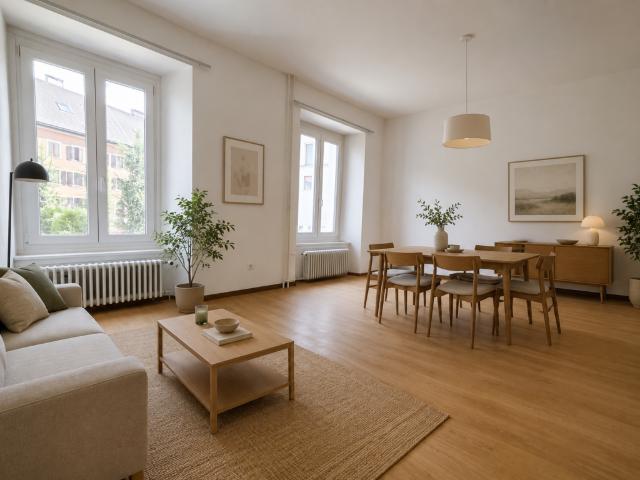 Appartement de 2 pièces au rez