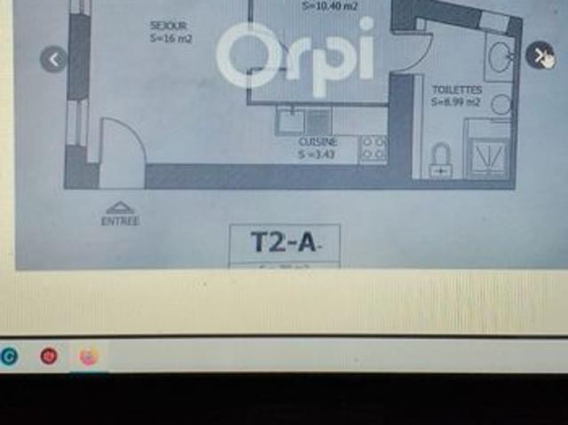 Appartement de 39m2 à louer sur Saint Aignan