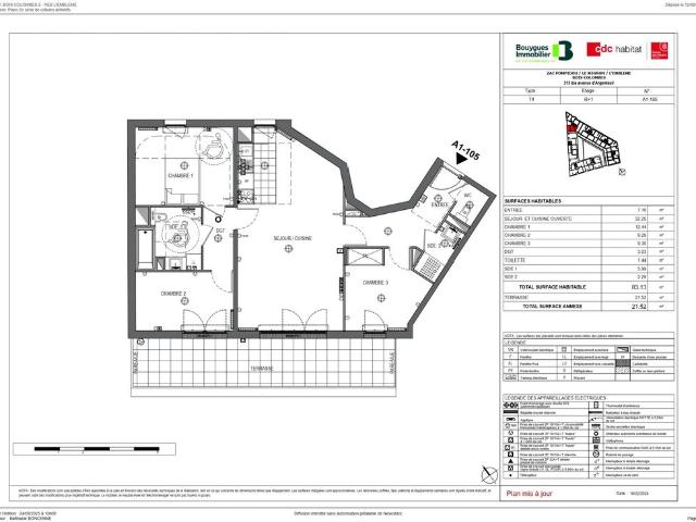 Appartement de 3 chambres de luxe en vente à Bois Colombes, Île de France