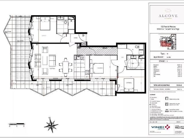 Appartement de 3 chambres de luxe en vente à Le Touquet Paris Plage, France