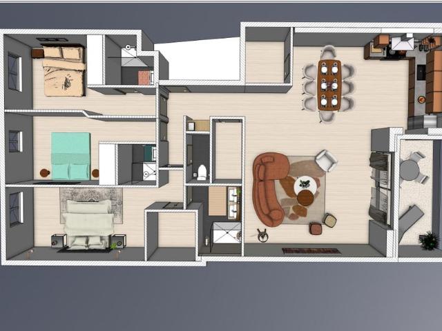 Appartement de 3 chambres de luxe en vente à Pau, France