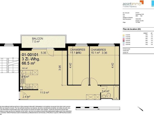 Appartement de 3 pièces au 1er étage | dreamo. Ch