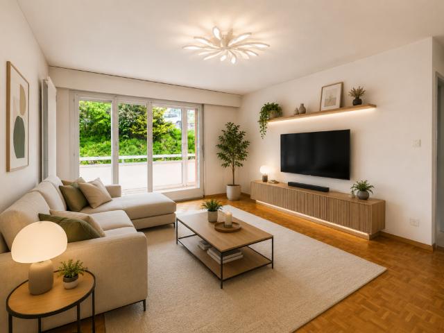 Appartement de 3 pièces avec véranda et situation privilégiée