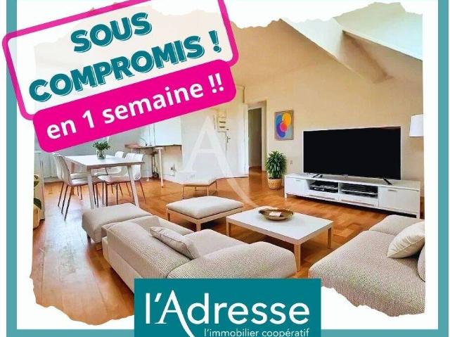 Appartement de type grand F2 coeur de ville