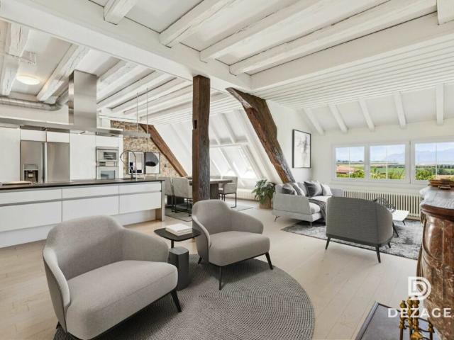 Appartement de caractère avec vue panoramique et jardin au coeur du village !