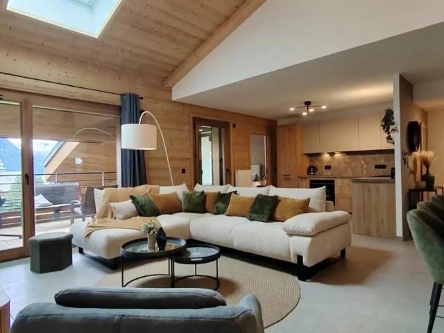 Appartement de luxe moderne de style montagnard 129m² Châtel