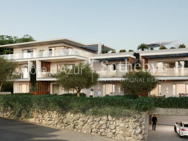 Appartement de luxe à vendre à Biot 73 m² avec terrasse, piscine, vue mer et jardin privatif