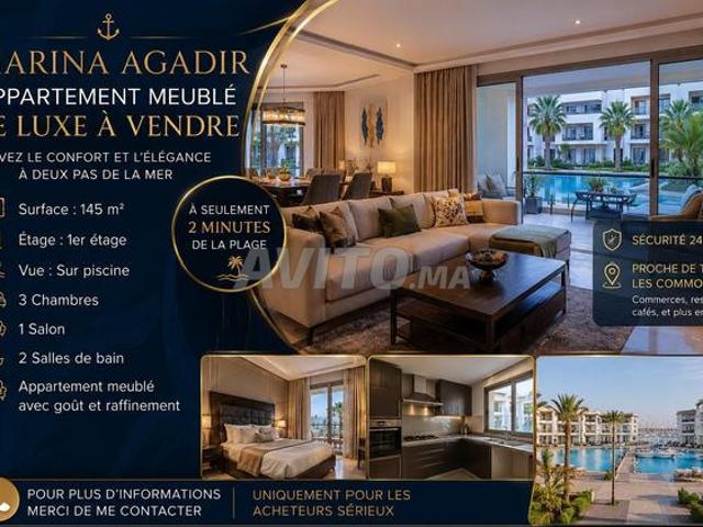 Appartement de Luxe à vendre à Marina Agadir