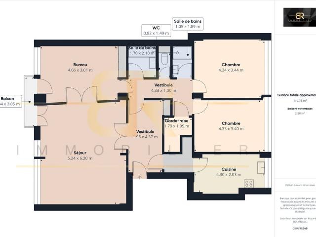 Appartement de luxe de 109 m2 en vente La Muette, Auteuil, Porte Dauphine, Paris, Île de France