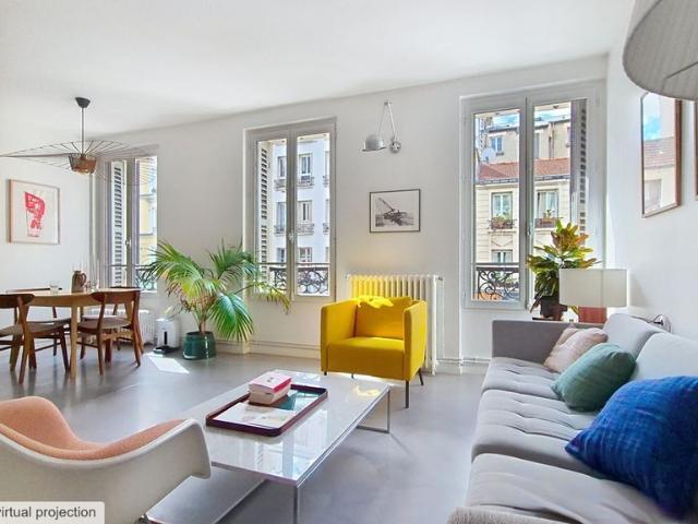 Appartement de luxe de 2 chambres en location à Belleville, Père Lachaise, Ménilmontant, Paris, Île de France