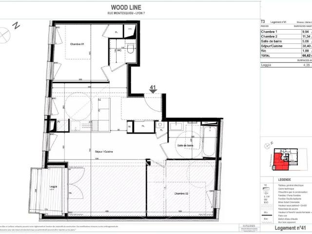 Appartement de luxe de 2 chambres en vente à Lyon, Auvergne Rhône Alpes
