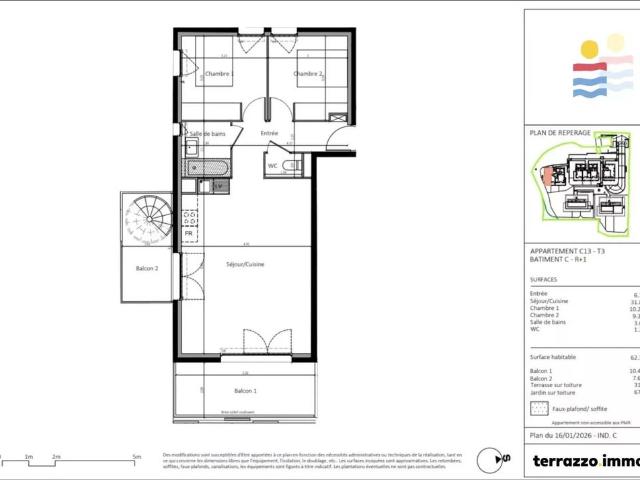 Appartement de luxe 2 chambres en vente à Nice, Provence Alpes Côte d'Azur