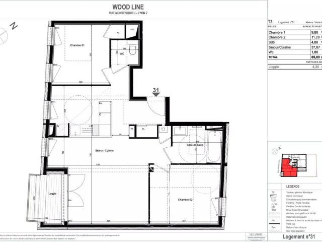 Appartement de luxe de 3 pièces en vente à Lyon, Auvergne Rhône Alpes