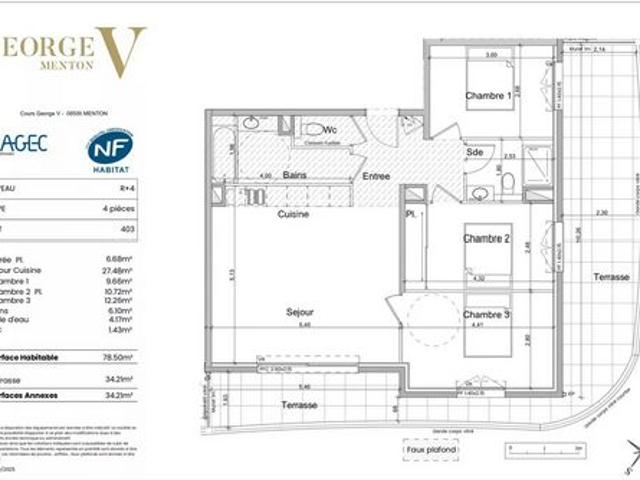Appartement de prestige à acheter sur Menton, Centre Alpes Maritimes