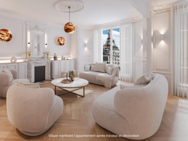 Appartement de prestige avec vue Tour Eiffel à Paris 7ème !