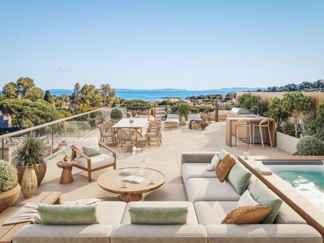 Appartement de quatre chambres avec vue sur la mer à Le Lava. 0m² Le Lavandou
