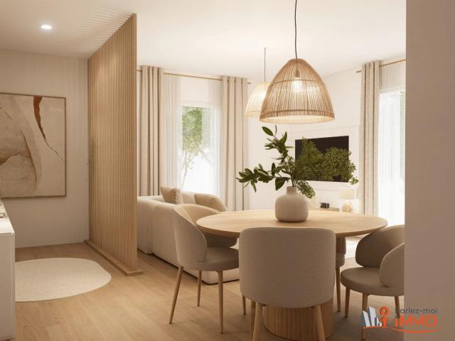 Appartement de standing 80 m² en RDC avec terrasse et jardin