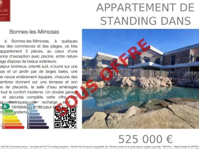 APPARTEMENT DE STANDING DANS RESIDENCE D'EXCEPTION