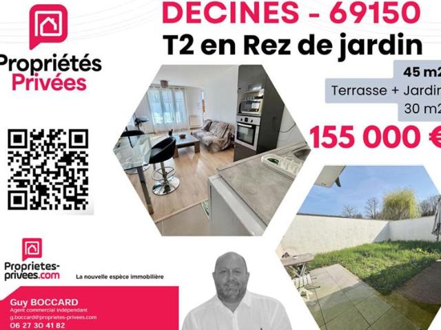 Appartement Decines Charpieu 2 pièce s