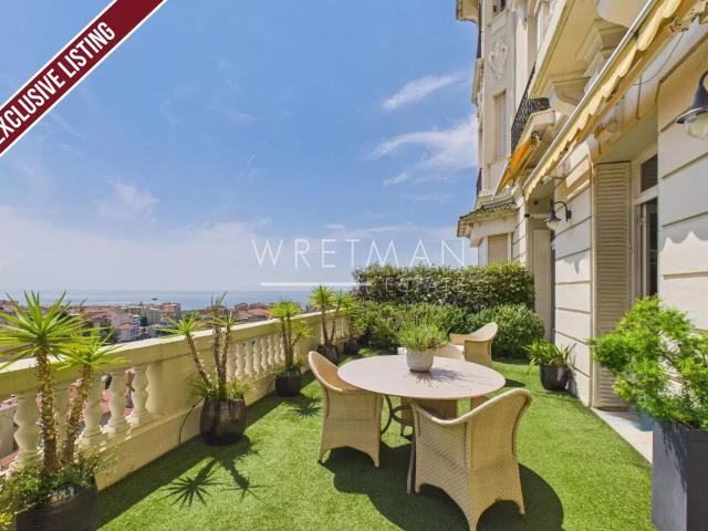 Appartement d'exception dans un Palace Belle époque Terras. 97m² Menton