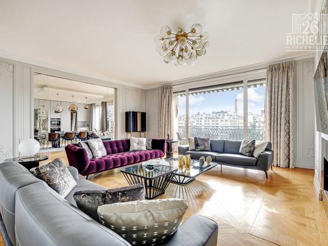 Appartement d'exception de 210 m2 Avenue Foch vue Tour Eiffel