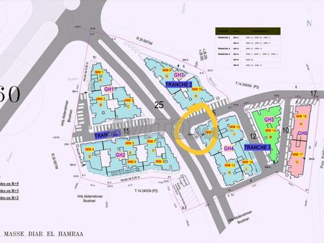 Appartement Diar Al Hamraa semi fini bel endroit