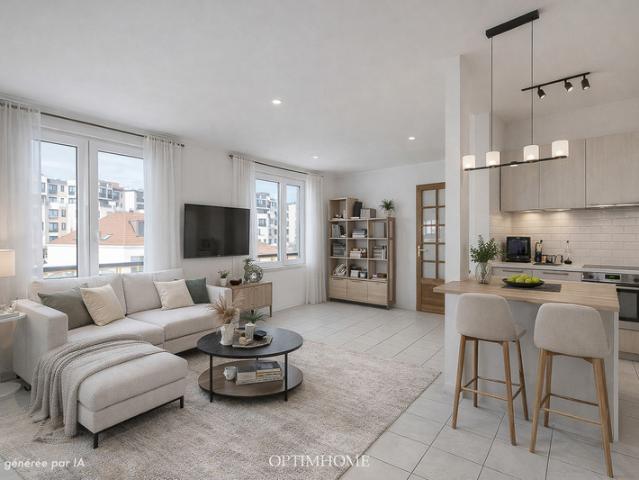 Appartement duplex 4 pièces – 74 m² – Dernier étage –