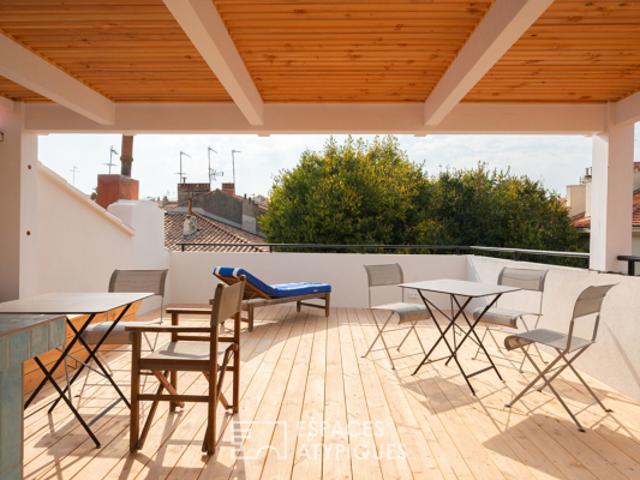 Appartement duplex avec toit terrasse proche mer