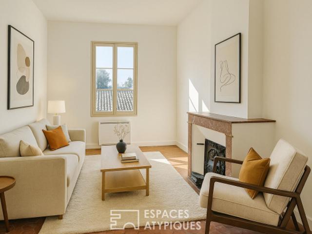 Appartement duplex rénové en coeur de ville avec terrasse