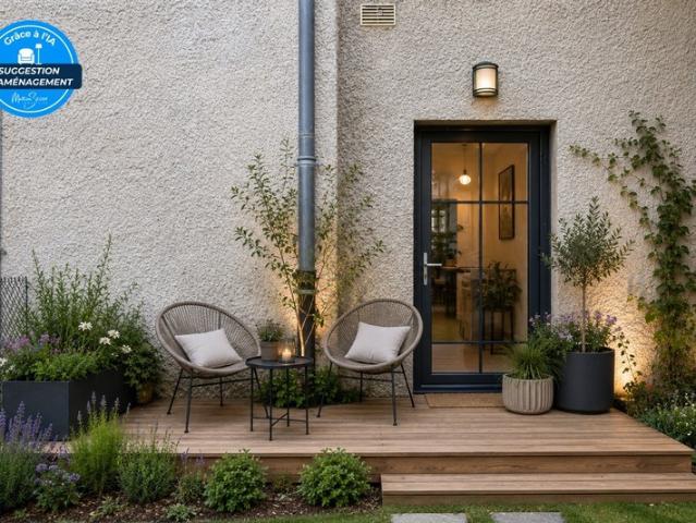 Appartement en triplex avec jardinet pour profiter pleinement des beaux jours * Disponible en décembre 2026