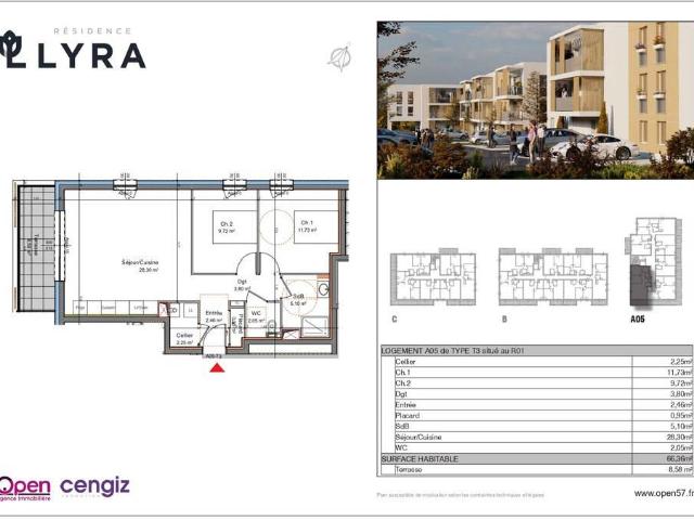 Appartement en Vente à Mexy