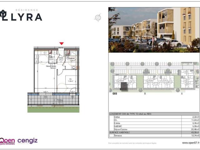 Appartement en Vente à Mexy