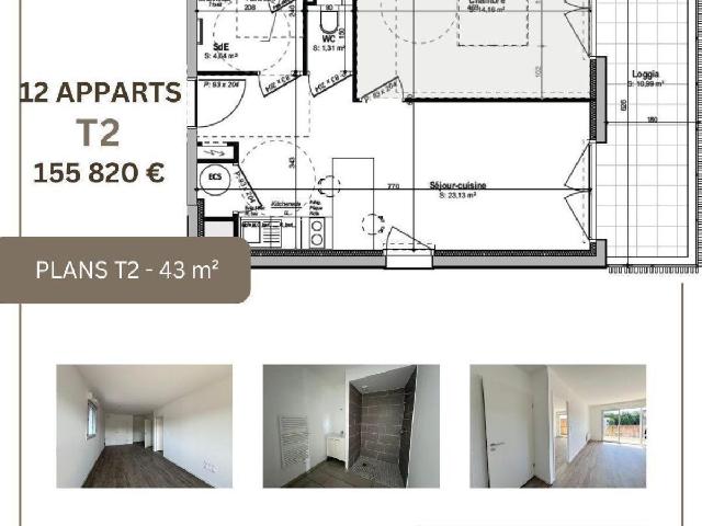 Appartement en vente à Mont de Marsan, Nouvelle Aquitaine, 200000€