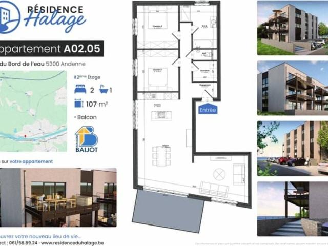 Appartement en Vente à Andenne